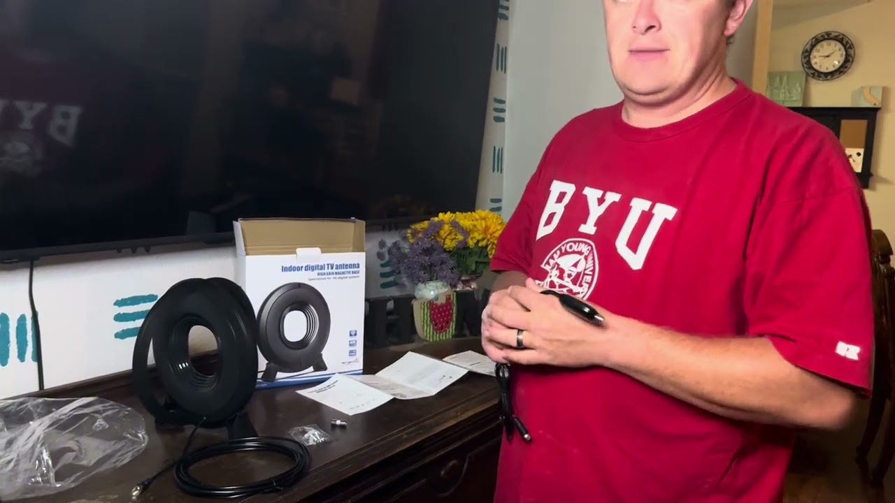 How to connect- TV Antenna Indoor for Local Channels, Long Range Antenna for Smart TV 360° Reception
