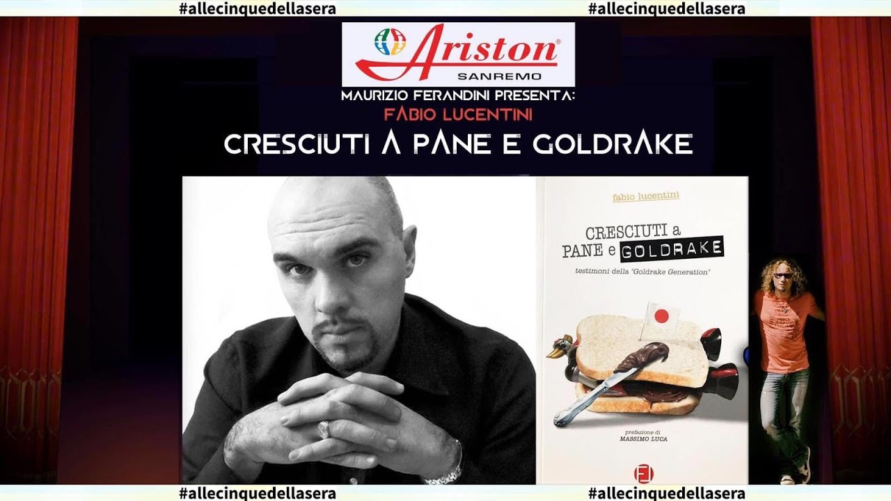 Teatro ARISTON Sanremo intervista Fabio Lucentini libro CRESCIUTI A PANE E GOLDRAKE