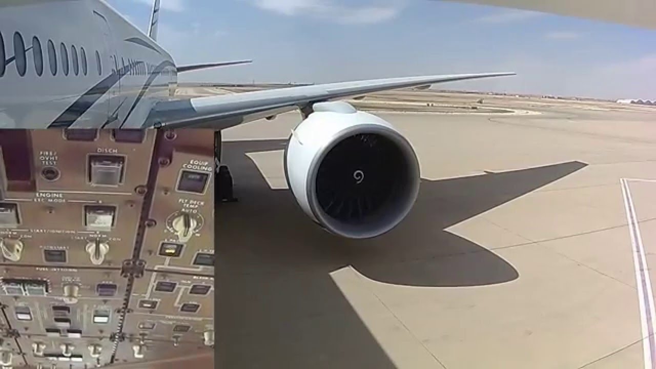 Boeing 777-200 Engine Start and Flight Controls Systems Operational Checks