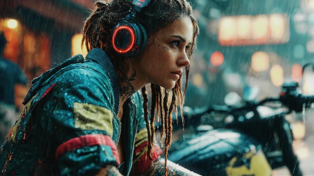 Sunday Focus Lofi 🌧️🎧 | Cyberpunk Chill Beats & Soft Rain to Study