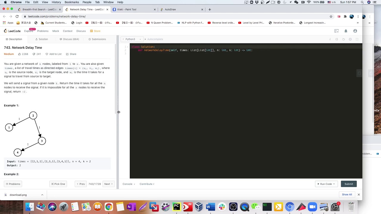 Leetcode 743. Network Delay Time