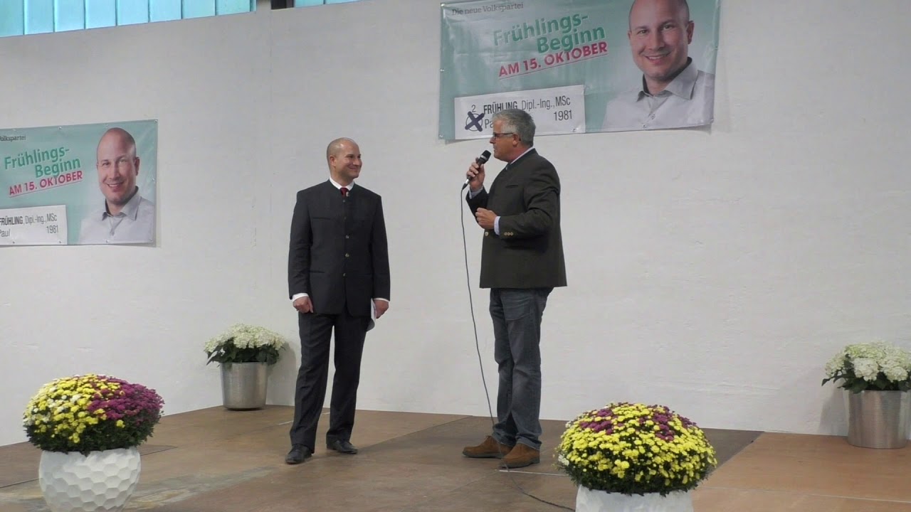 Moderator Mag. Wolfram Pirchner beim Hoffest von Paul Fr&uuml;hling