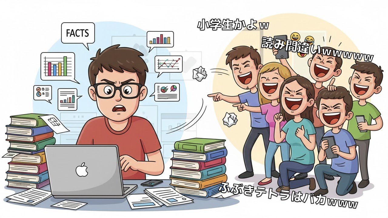【警告】考察アクアでアタオカがふぶきテトラをバカにしまくり炎上している件について学術的に解説します。人の理論にケチをつけるならおまえが動画を作れ！【ふぶきテトラ】