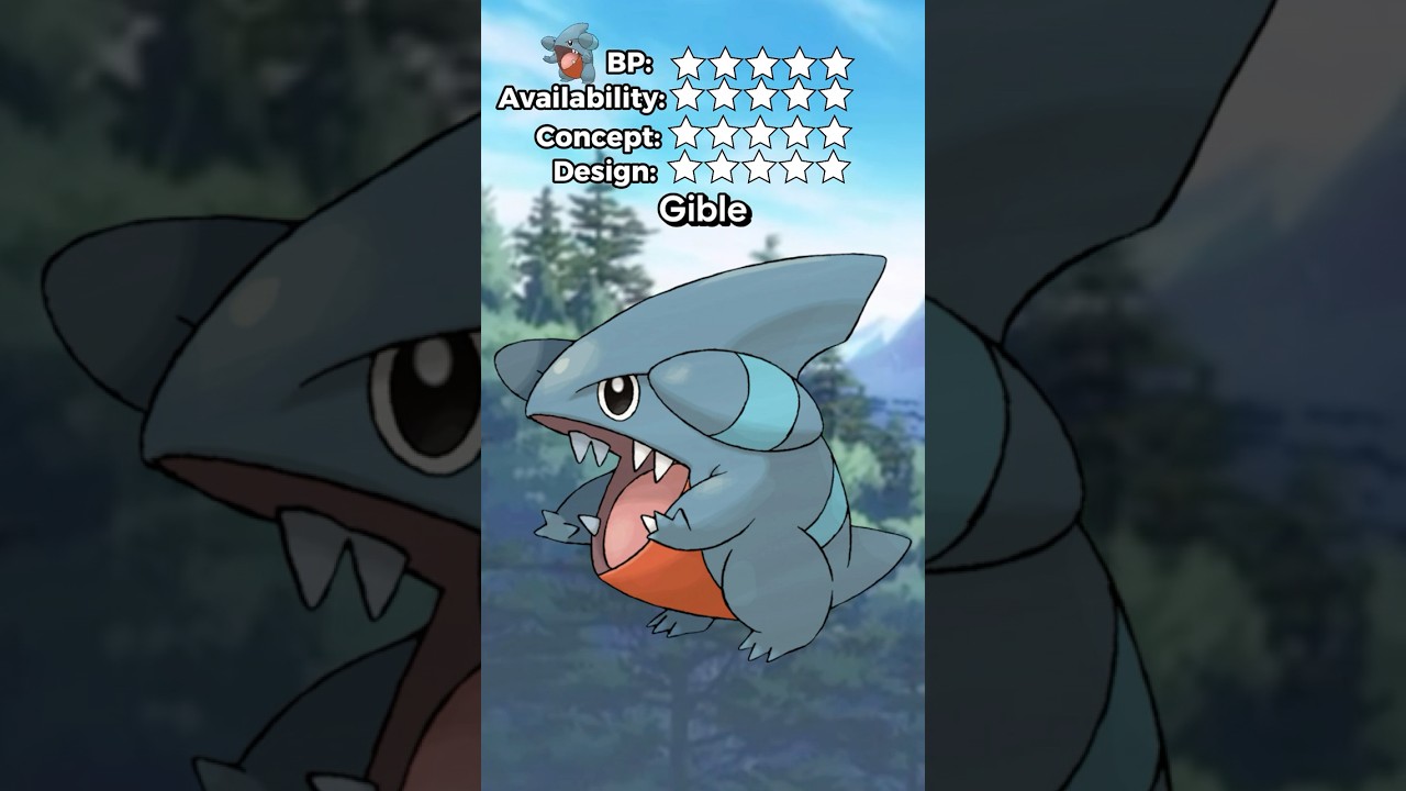 What's the BEST POKEMON Objectively? (kinda) RATE EM' ALL! Ep #443 #Gible #rateemall #pokemon
