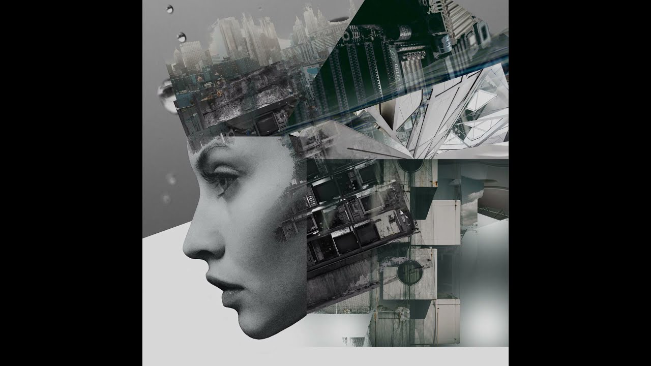 Creating a collage with a woman's face using Affinity Photo.