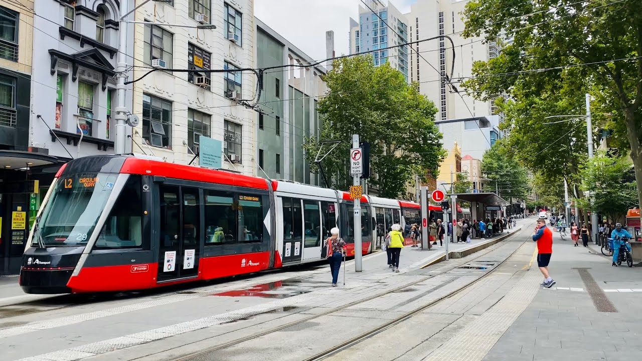 Walking tour from Chalmers St, Central to George St | Sydney, Australia Jan 2023