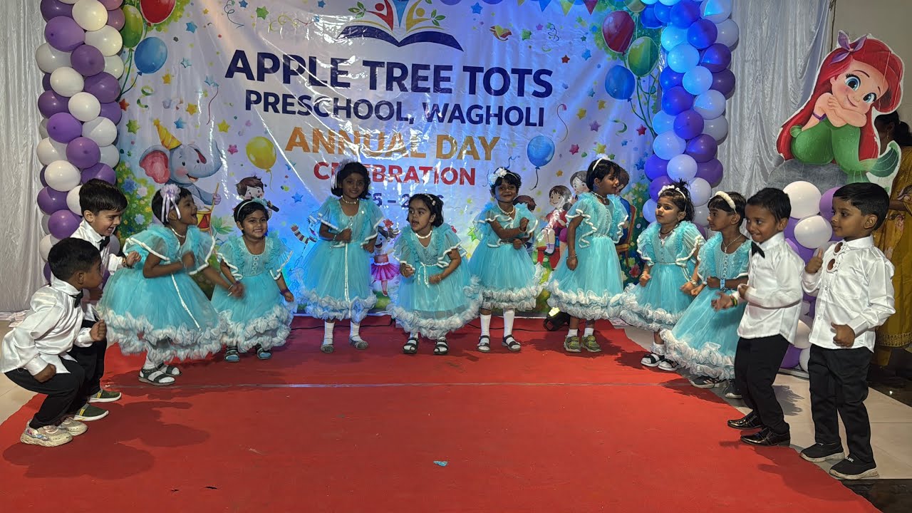 Small kids Group Dance on Zubi dubi song . Students performance at Apple Tree Tots Annual Function