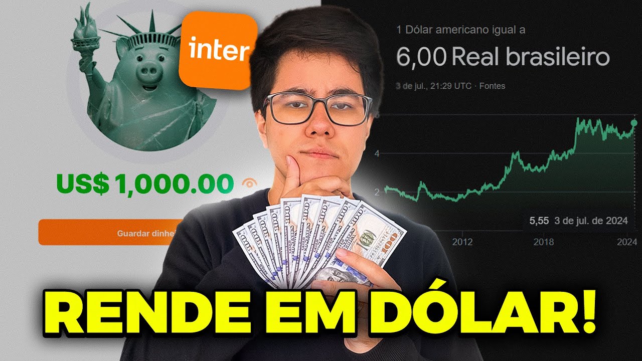 NOVO PORQUINHO EM D&Oacute;LAR DO BANCO INTER! VALE A PENA?