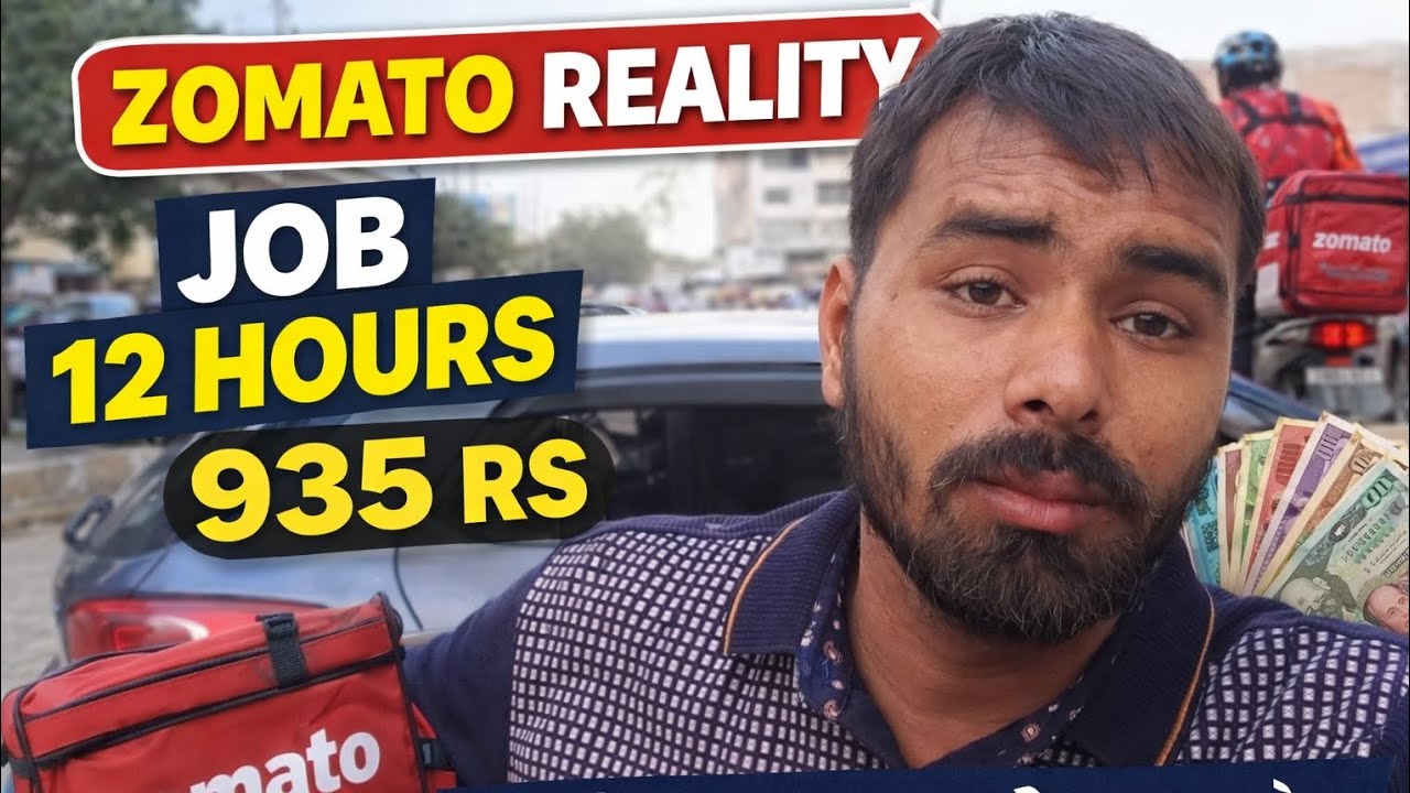 &ldquo;ZOMATO REALITY 😱 | 12 Hour Job = ₹935 | Poori Din Ki Mehnat Ka Sach&rdquo;