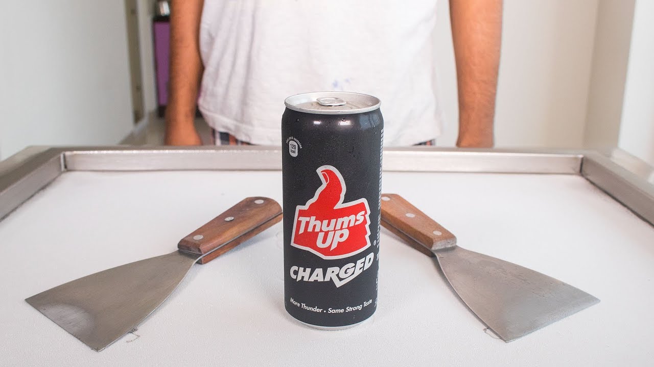 Thums Up CHARGED ICE CREAM ROLLS - SATISFYING ASMR