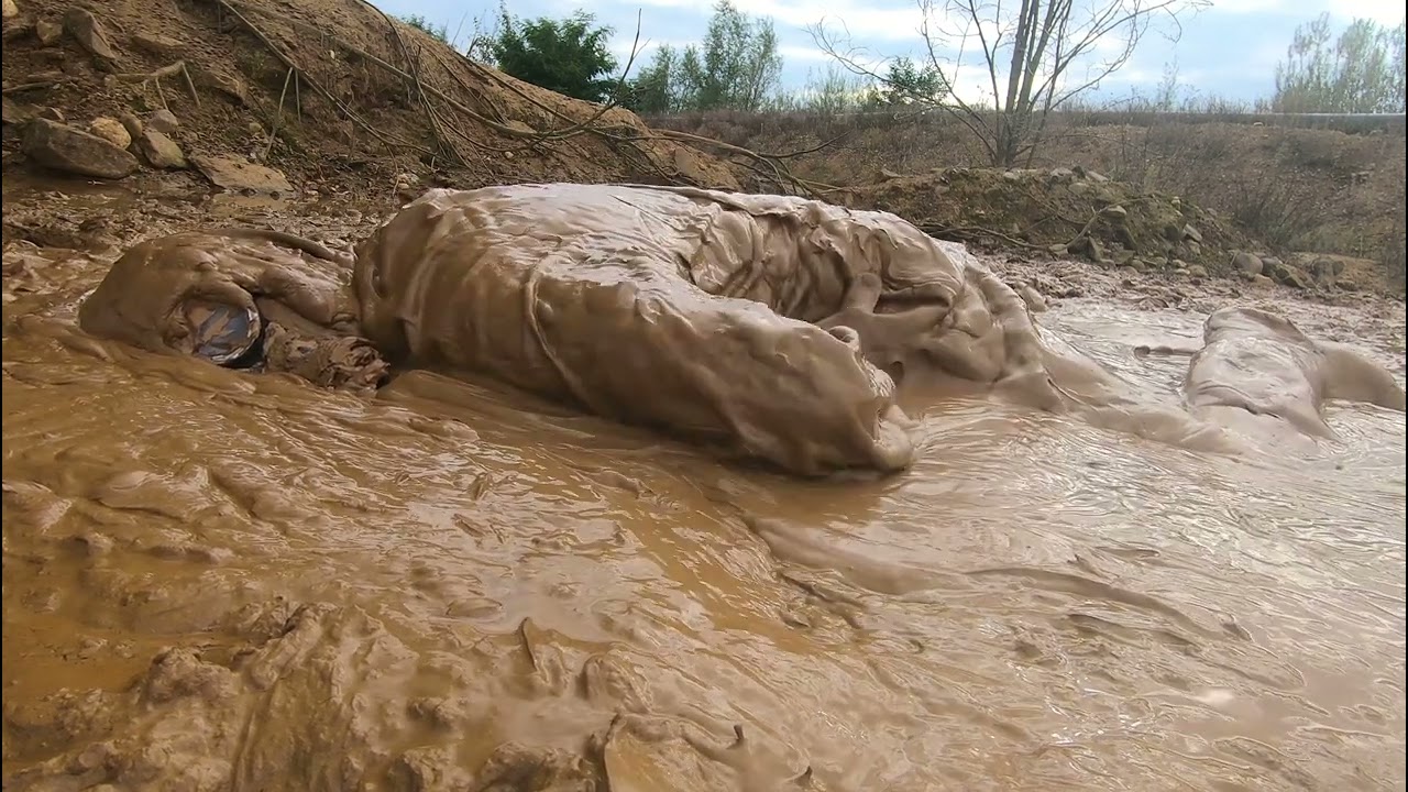 Nora and riding rubber boots in mud 6 - mud lover edition