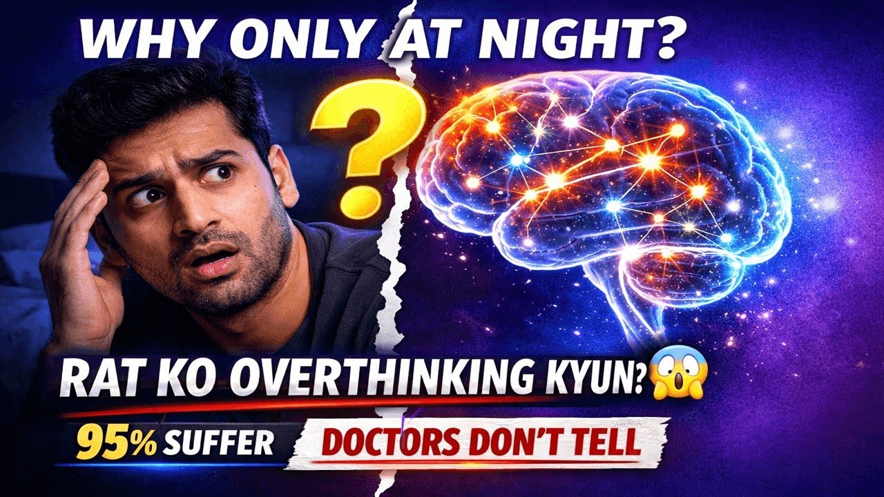 Raat Ko Overthinking Kyun Hoti Hai? 😱 | The Night Brain Truth Nobody Tells You  in Hindi