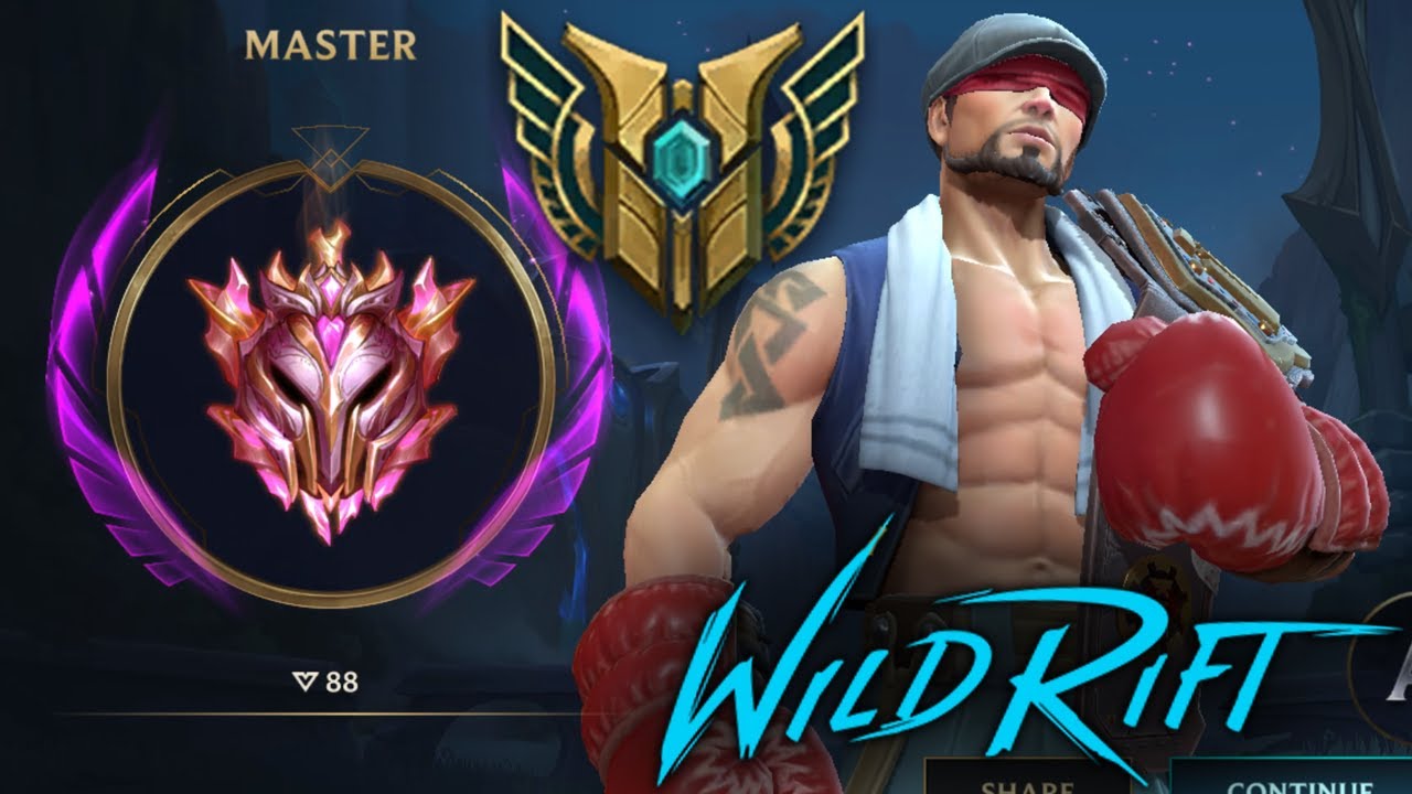 Lee Sin Jungle Master Rank Promotion | QUADRAKILL - Wild Rift