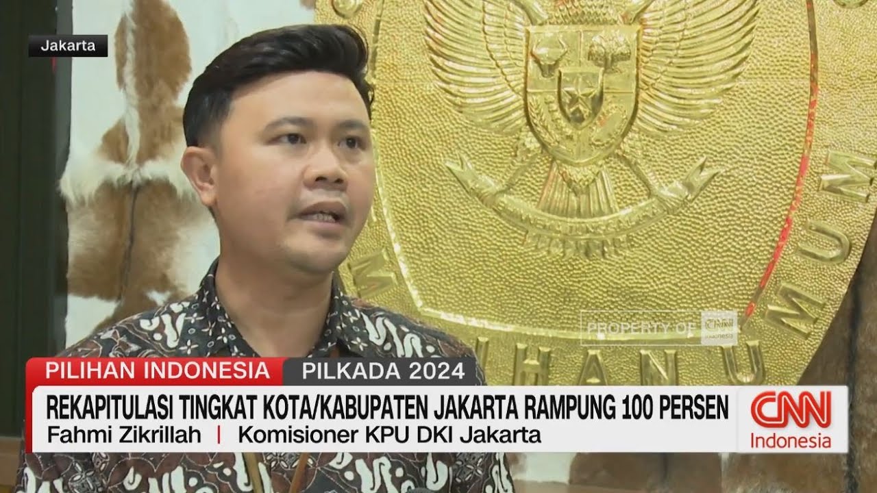 Rekapitulasi Tingkat KotaKabupaten Jakarta Rampung 100 Persen