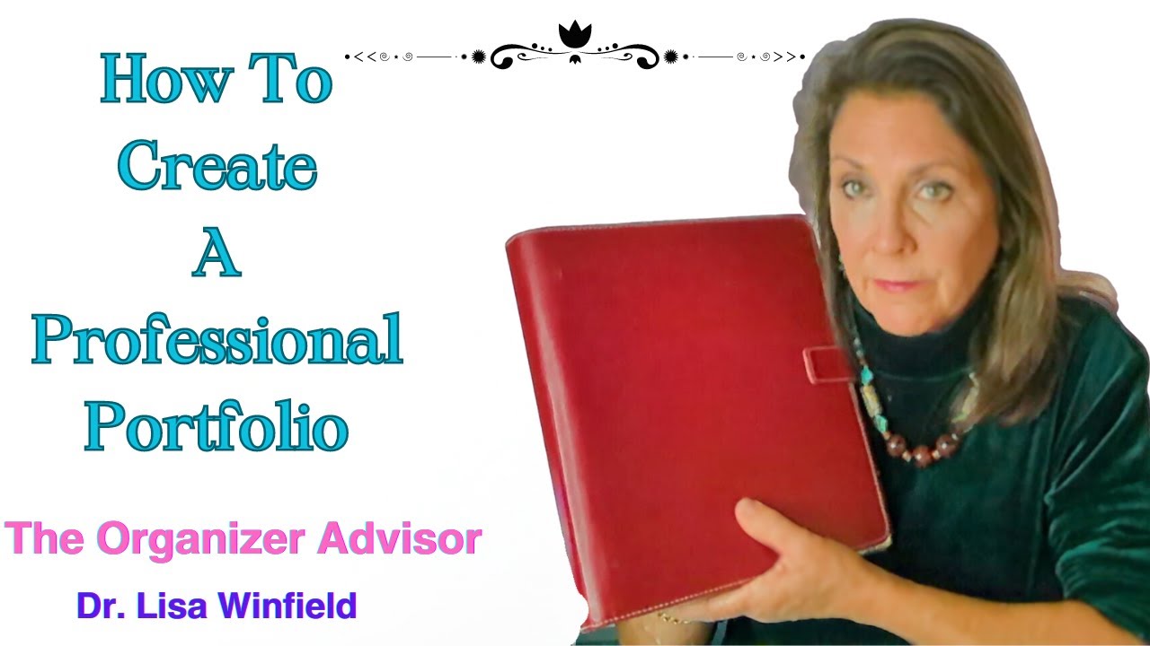 HOW TO CREATE A PROFESSIONAL PORTFOLIO #documents #organizing