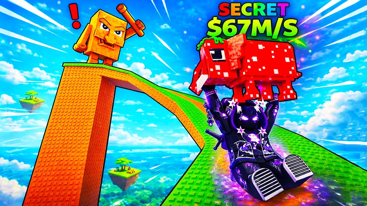 Starting Over as NOOB with OP SECRET in Slide For Brainrots! (Roblox)