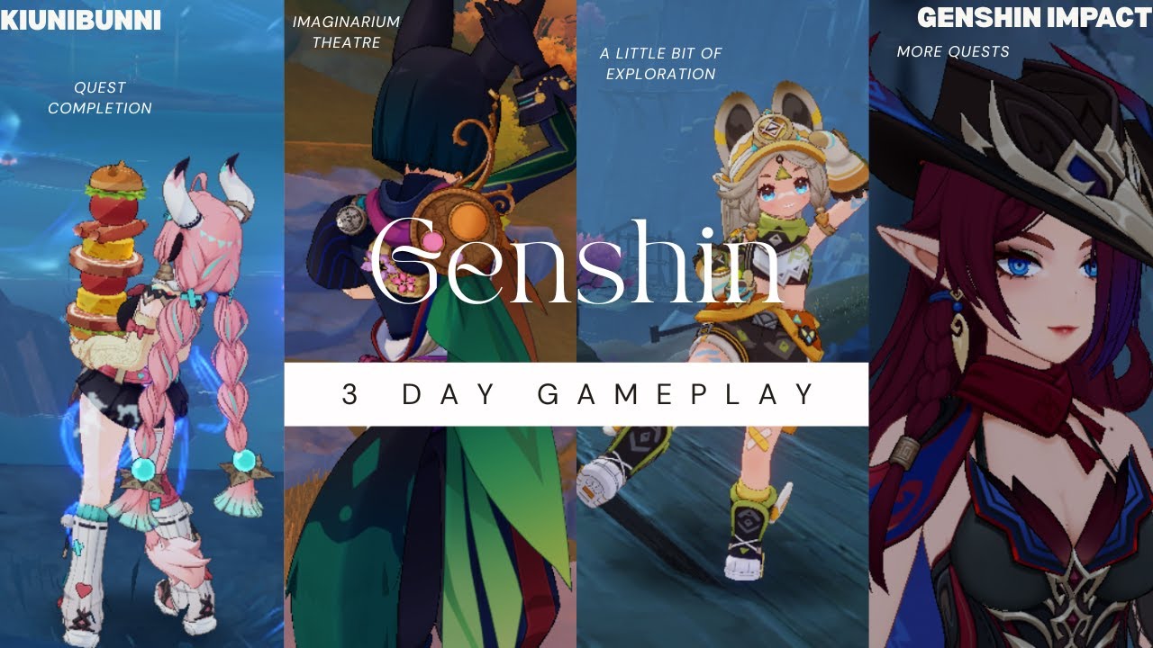 🎮👾 ~Genshin Impact 3 Day Gameplay~1👾🎮 { ✨Imaginarium Theatre 📖 and Completing Quests📃}