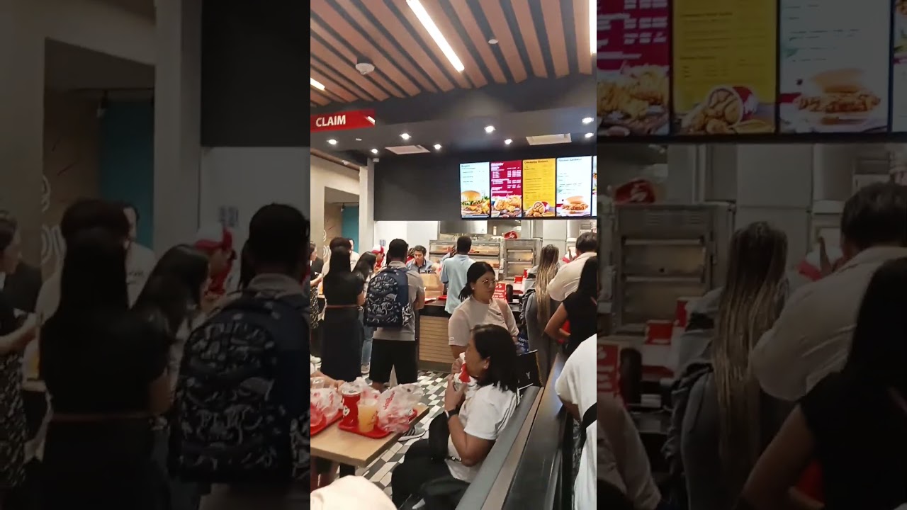 First Time Eating Jollibee in Times Square, New York | Taste Test & Review