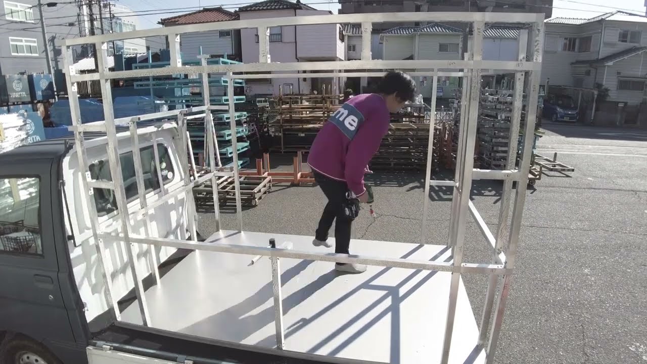 軽トラキッチンカー制作#4組付け