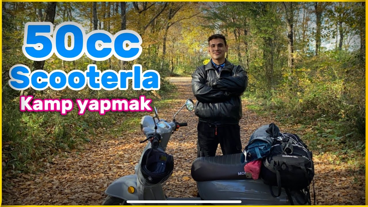 50cc Motor ile Ormanda Kamp | Camping on a 50cc Scooter