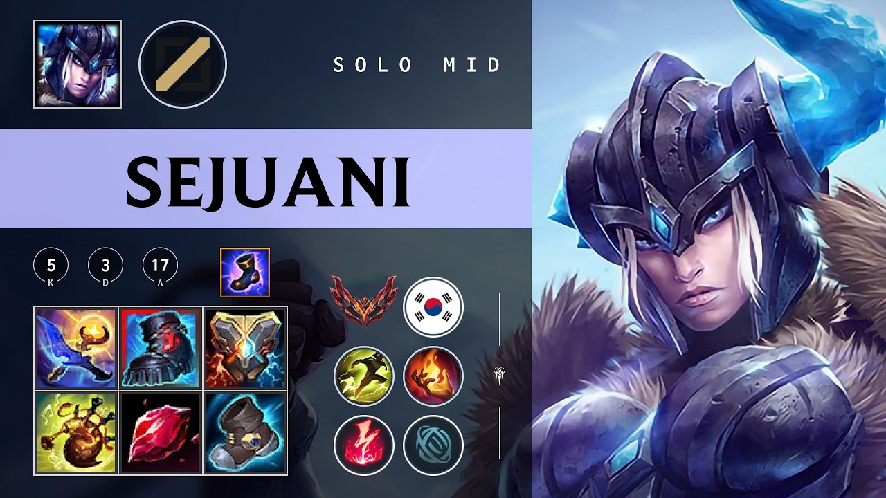 Sejuani Mid vs Ryze - KR Grandmaster Patch 26.03
