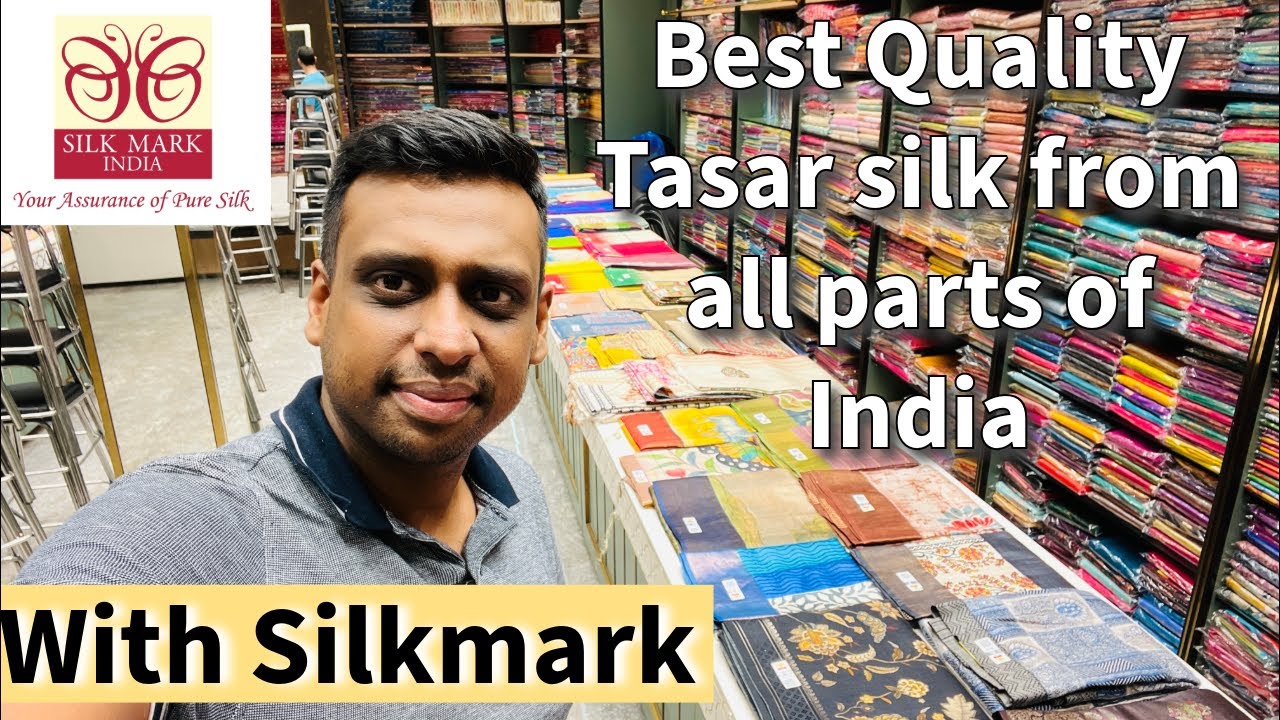 PURE TASAR SILK LIVE FROM ALL PARTS OF INDIA. Whatsapp-9051906114. ADI INDIAN SILK HOUSE