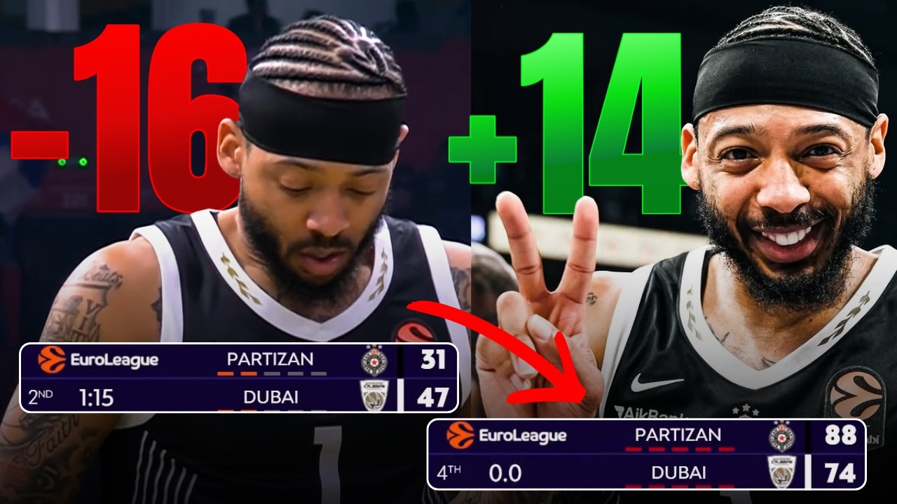 Partizan COMES BACK from 16 DOWN to beat Dubai BY 14!