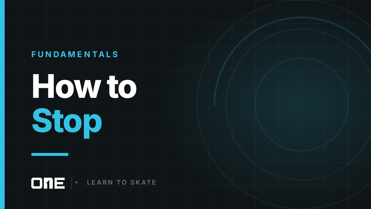 How to Stop | @ONE.Blades Learn to skate course