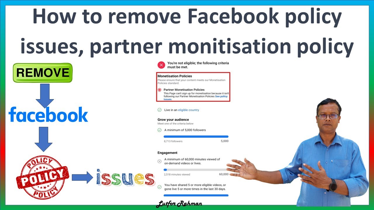 How to Remove Facebook Policy Issues and Partner Monetization Policy