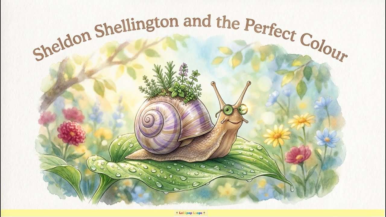 Sheldon the Snail & The Perfect Colour! 🐌🎨 A Patient Art Adventure for Kids! ✨🌿