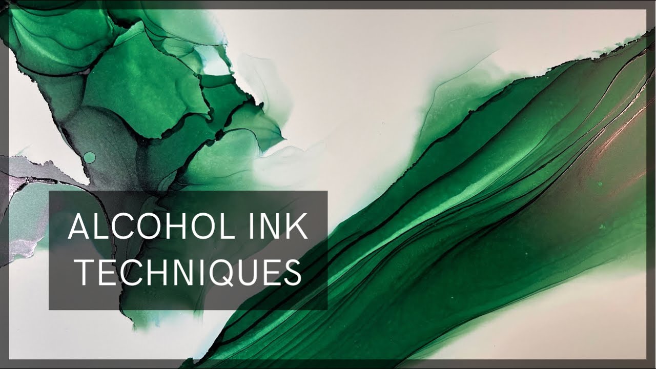 How To Create Soft Edges & Lines In Alcohol Ink Art | Real Time Demo