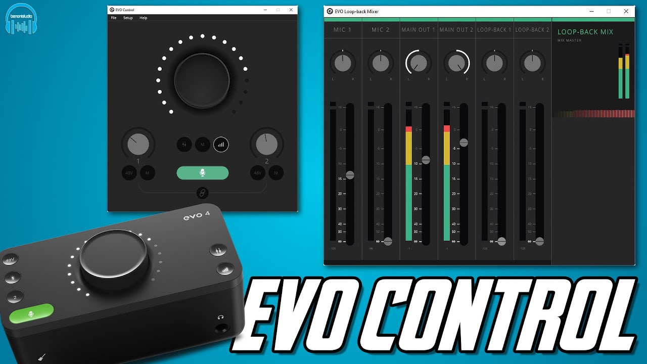 NEW - EVO ON-SCREEN CONTROL APP for the Audient EVO 4