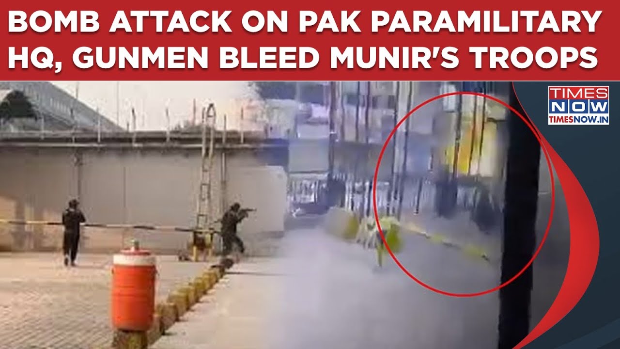 Pakistan: Bomb Attack On Peshawar Paramilitary HQ- 1st Visual| Deaths As Gunmen Bleed Munir's Troops