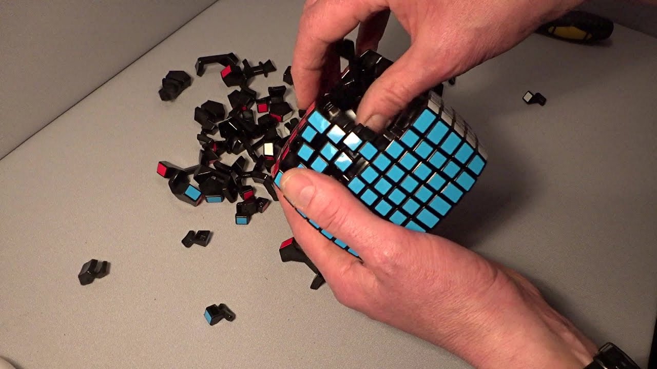 Ripping the V-Cube 9 apart (9x9x9 Rubik's Cube puzzle disassembly)