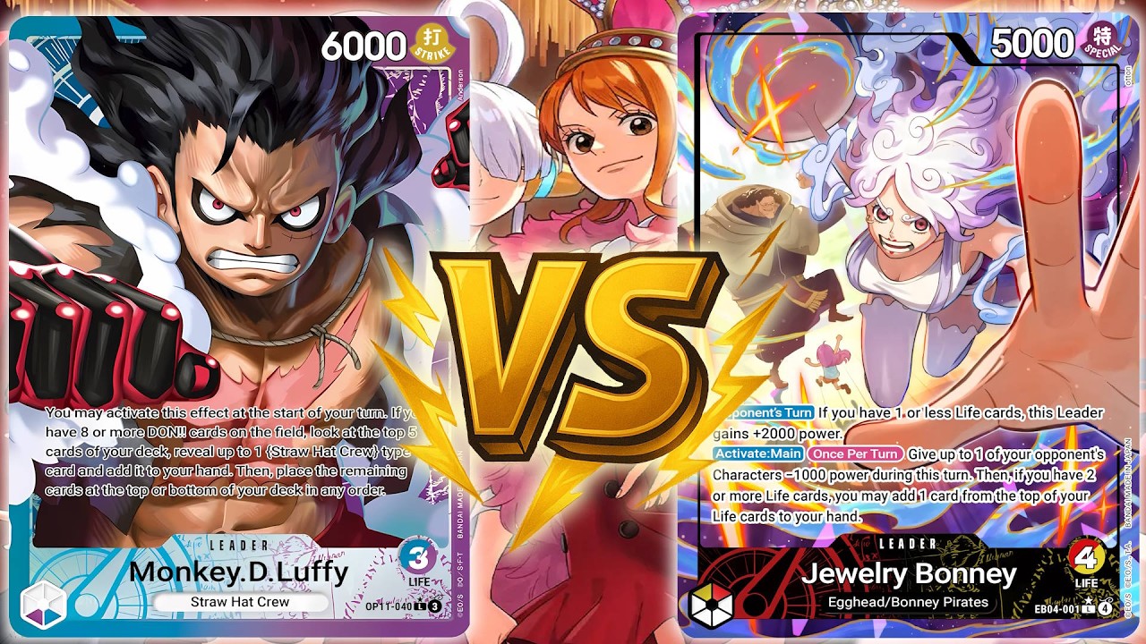 UP Luffy vs RY Bonney | OPTCG Sim Gameplay | EB03