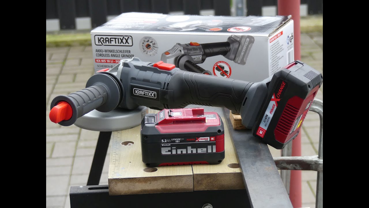 Einhell Kraftixx 18V Akku Winkelschleifer KX-WS 18 Li - Finger weg!
