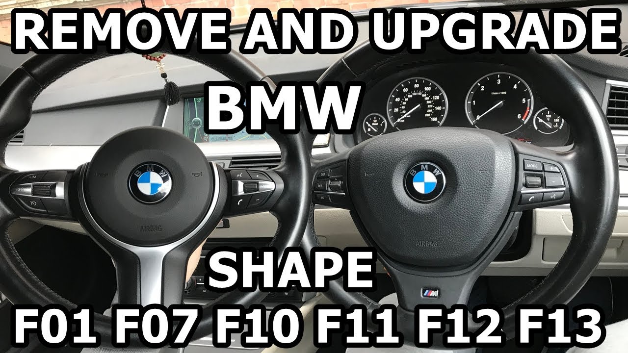 КАК СНЯТЬ И ЗАМЕНИТЬ РУЛЕВОЕ КОЛЕСО НА BMW F10 F07 (5 СЕРИЯ) + ДРУГОЕ