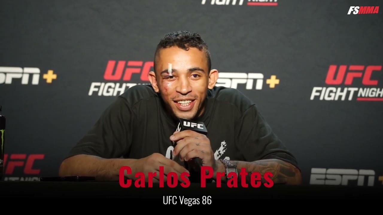 Carlos Prates full UFC Vegas 86 post fight interview