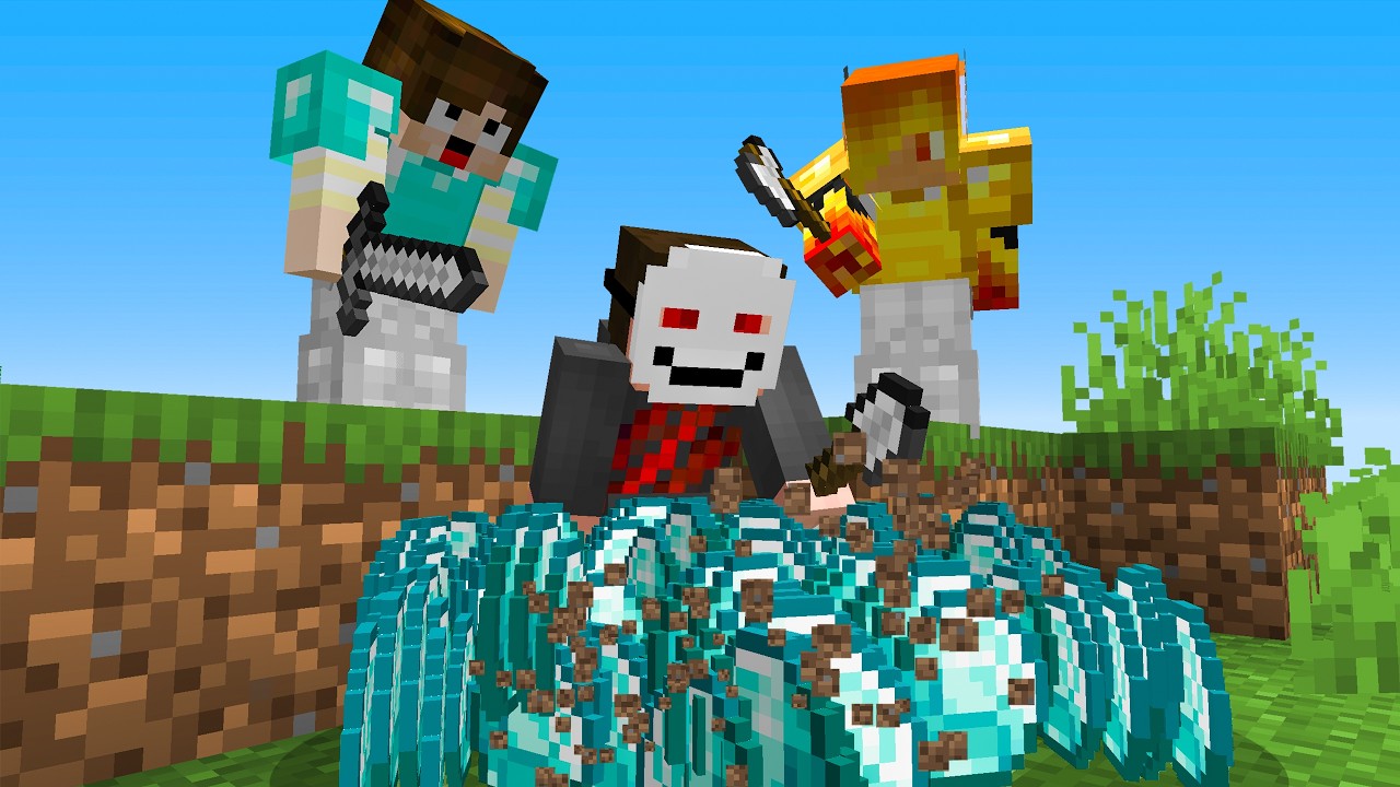 Minecraft 1 Speedrunner vs 2 Kẻ Săn Người nhưng Mọi Thứ Là Cơn Mưa Ngẫu Nhiên