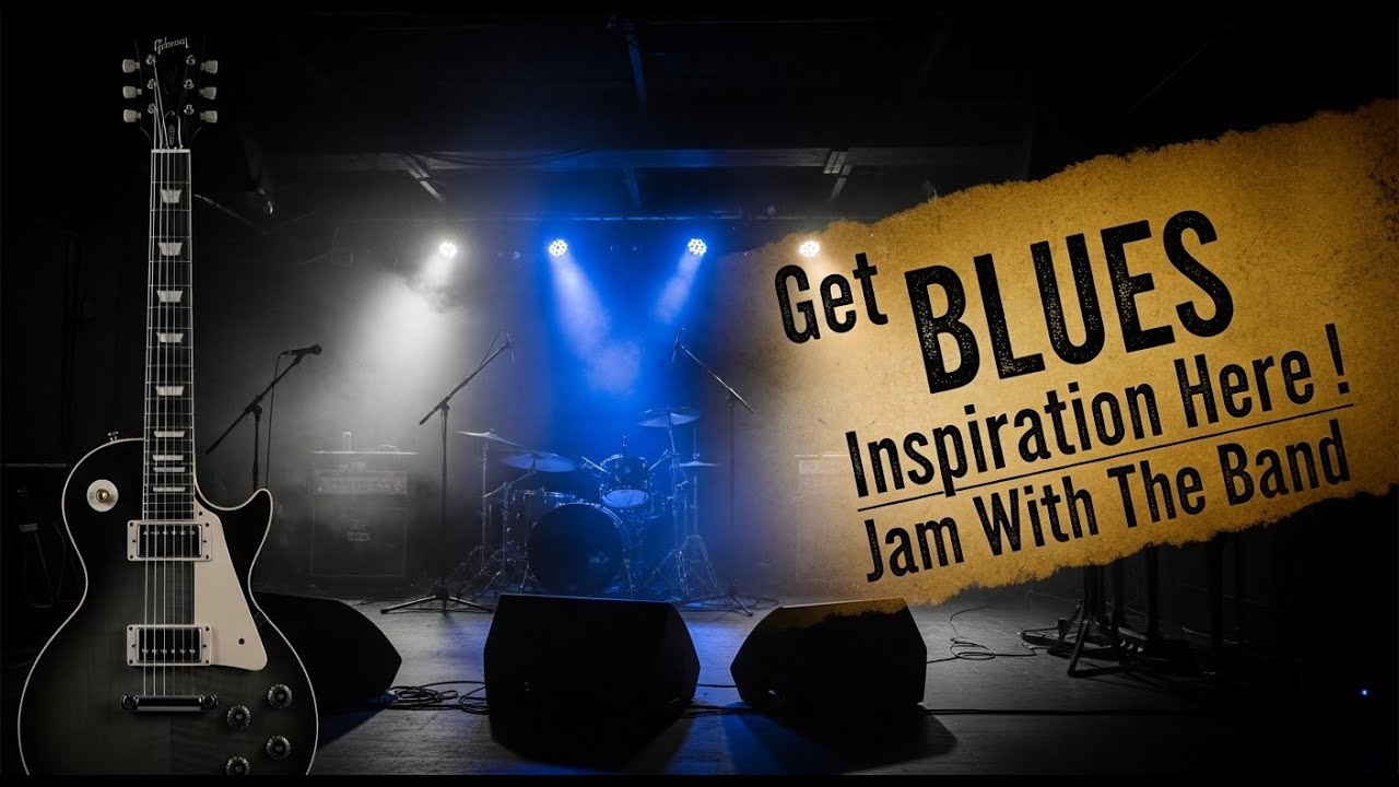 Get your BLUES Inspiration Here or JUST Jam With The Bluesy Band - Blues  Track for Guitar Jamming
