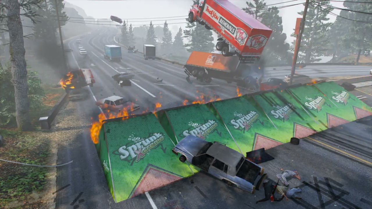 Watch Highway NPCs Defy Gravity! Epic GTAV Stunt Showdown 2026