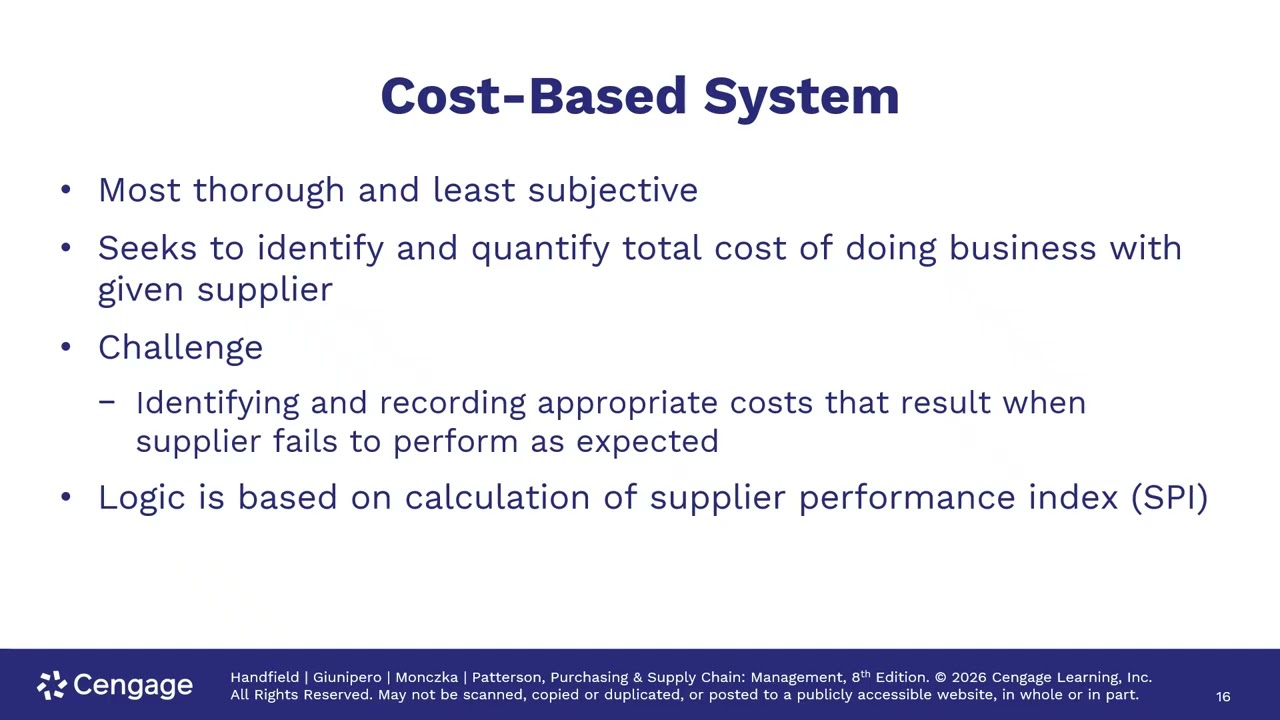 Supplier Management and Development: Creating a World-Class Supply Base