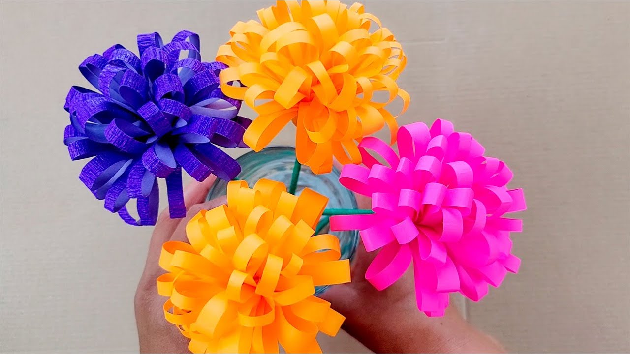 Flores de Cempasúchil Faciles | Flores de Papel | Lina Diy ✂️