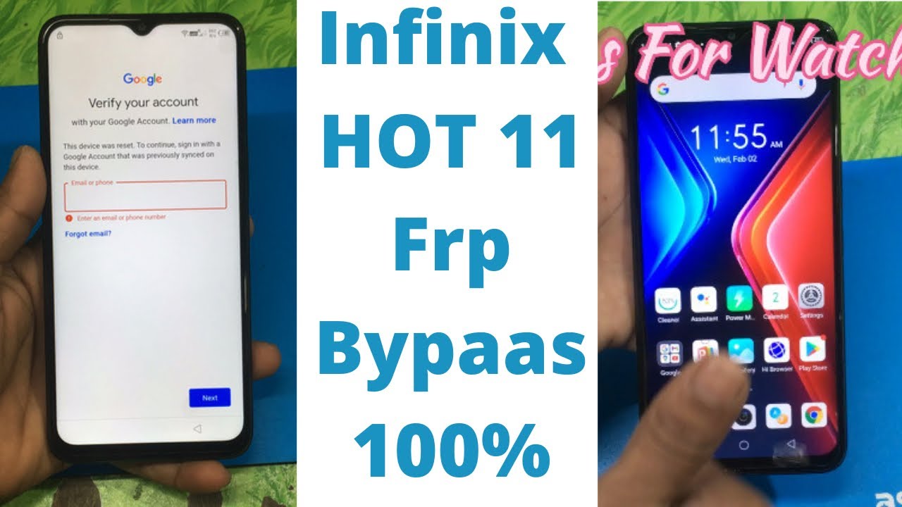Infinix Hot 11 Frp Bypass/Google Account Lock Remove 100% Without Pc Very Easy 2022