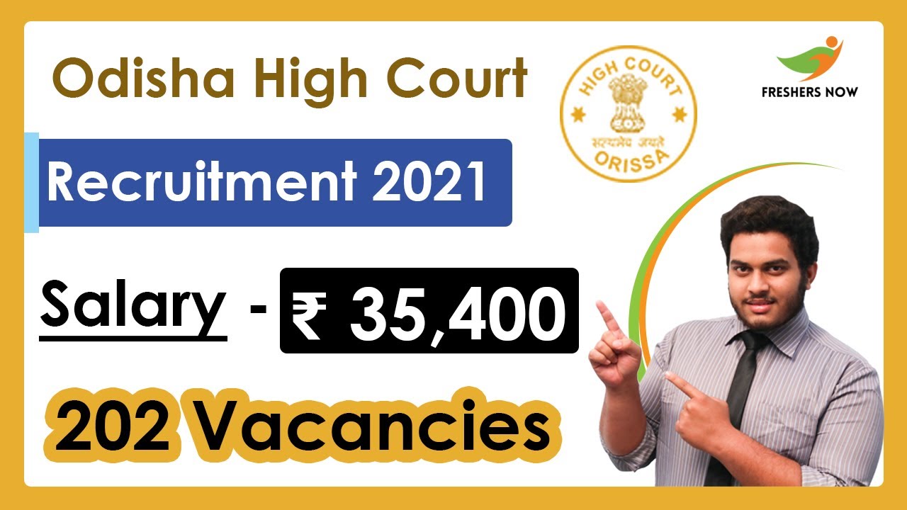 Odisha High Court Recruitment 2021 | 202 ASO Posts | Salary, Application Form