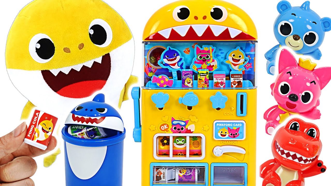 Baby Shark Vending Machine Toy | Fun Pretend Play for Kids #PinkyPopTOY