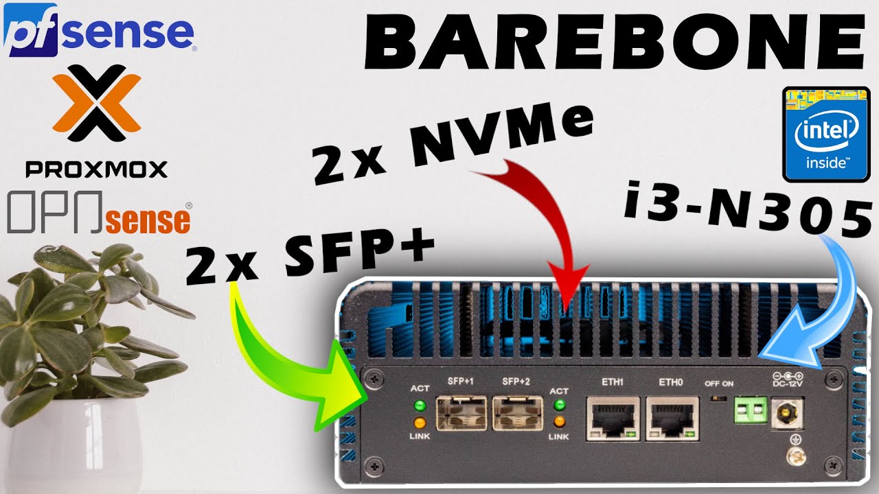 VOLLGAS im HOMELAB - Barebone mit Intel N305, 2x SFP+, 2x NVMe, 2x 2.5Gbit/s