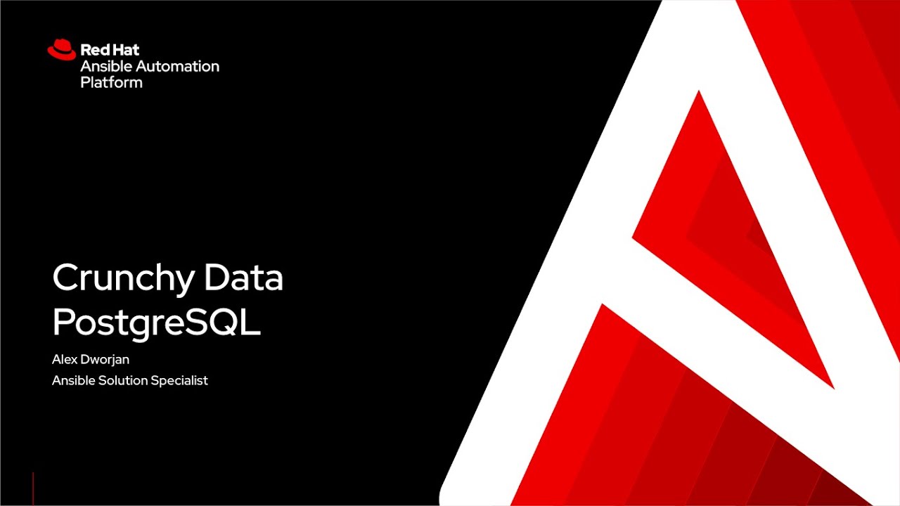 Crunchy Data HA Database for AAP