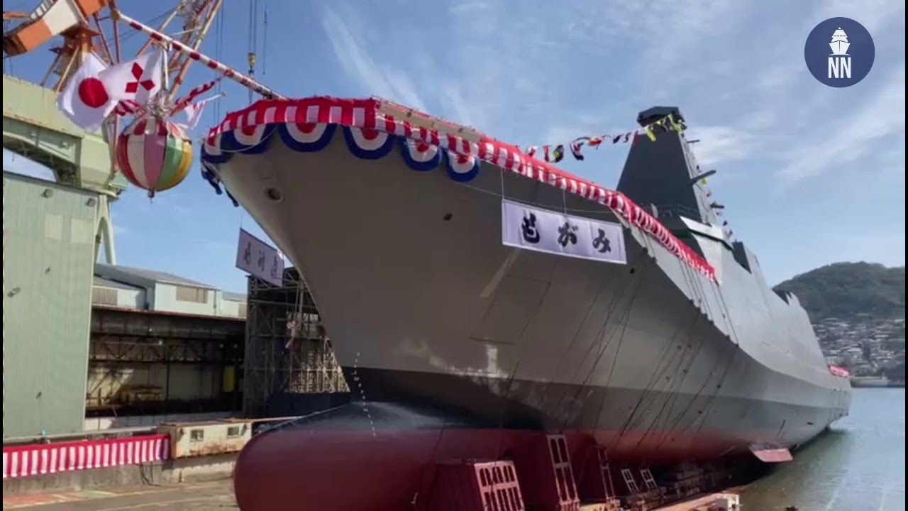 Japan’s MHI Launches ‘Mogami’「もがみ」first 30FFM Frigate for  JMSDF - FFM-1