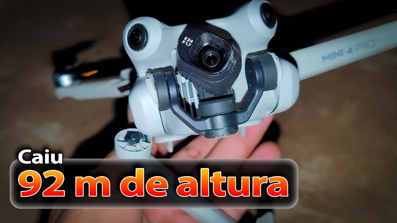 Meu Mini 4 Pro caiu de 92 metros de altura - Erro de ESC